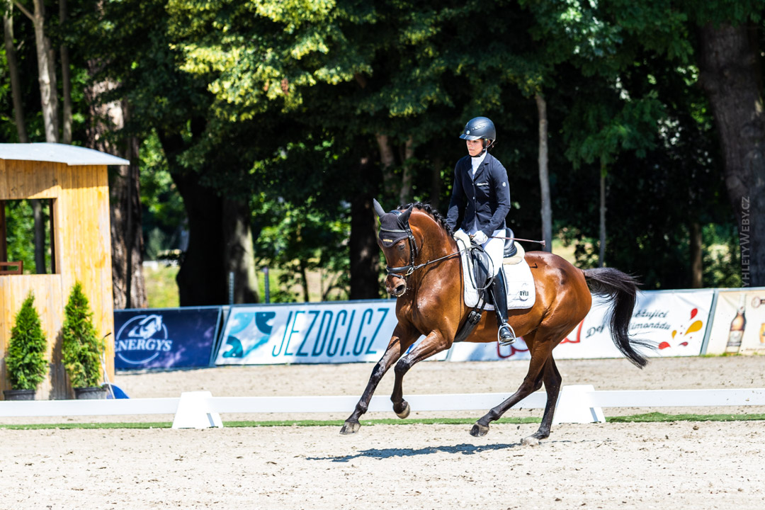 Kritéria mladých koní (kvalifikační kolo - drezury) Hradišťko - 25. 7. 2020